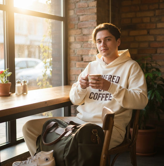 How to Style “Powered by Coffee” Apparel in Your Everyday Wardrobe