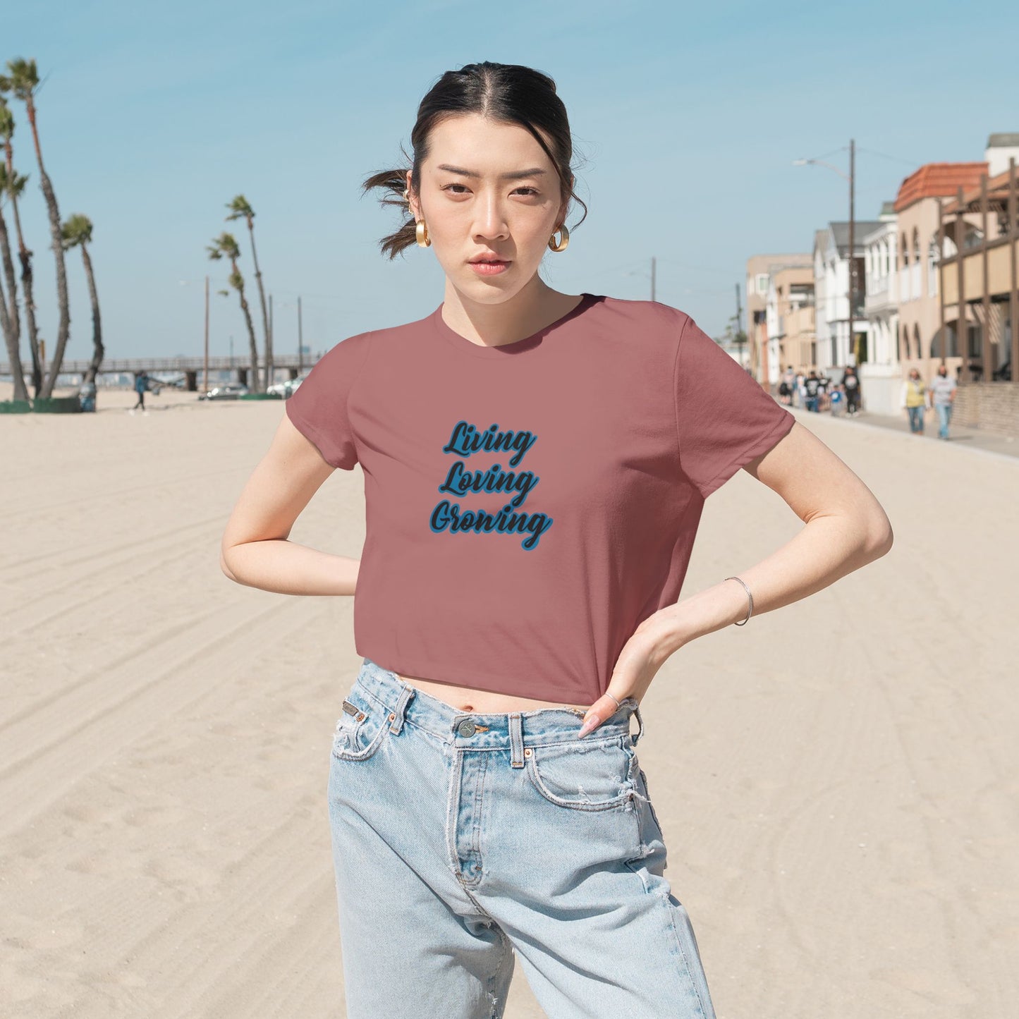 Living, Loving Grwoing Crop Tee
