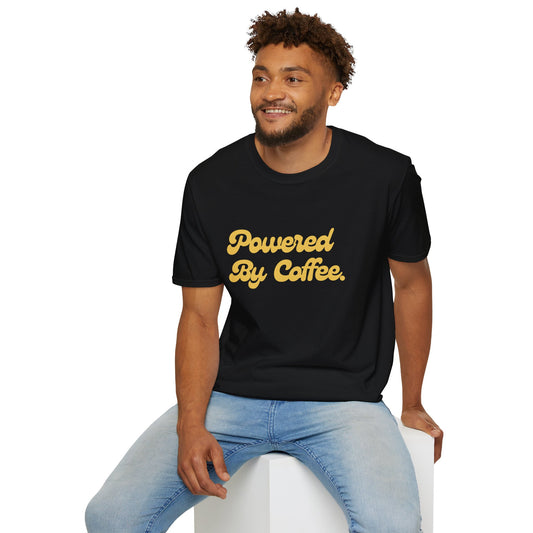 Powered By Coffee Unisex T-Shirt (Yellow)