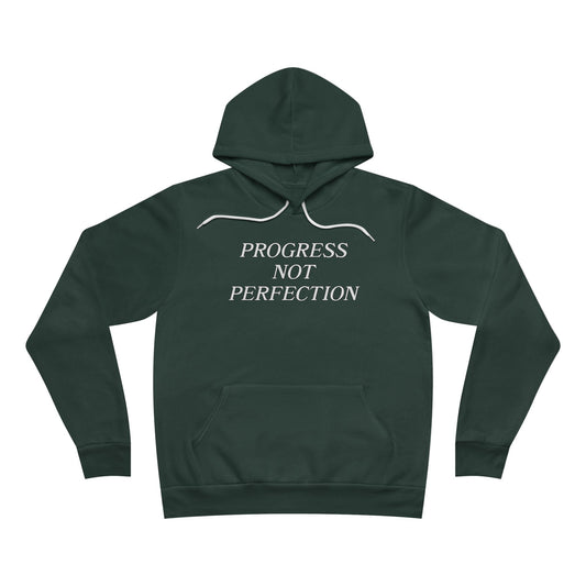 Progress Not Perfection Unisex Sponge Fleece Pullover Hoodie