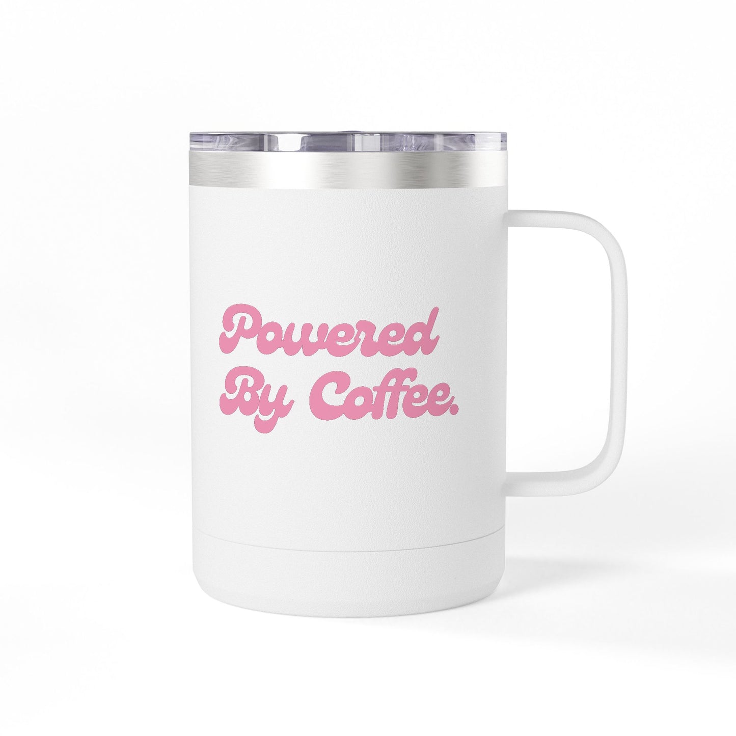 Powered By Coffee 15oz Coffee Mug Tumbler