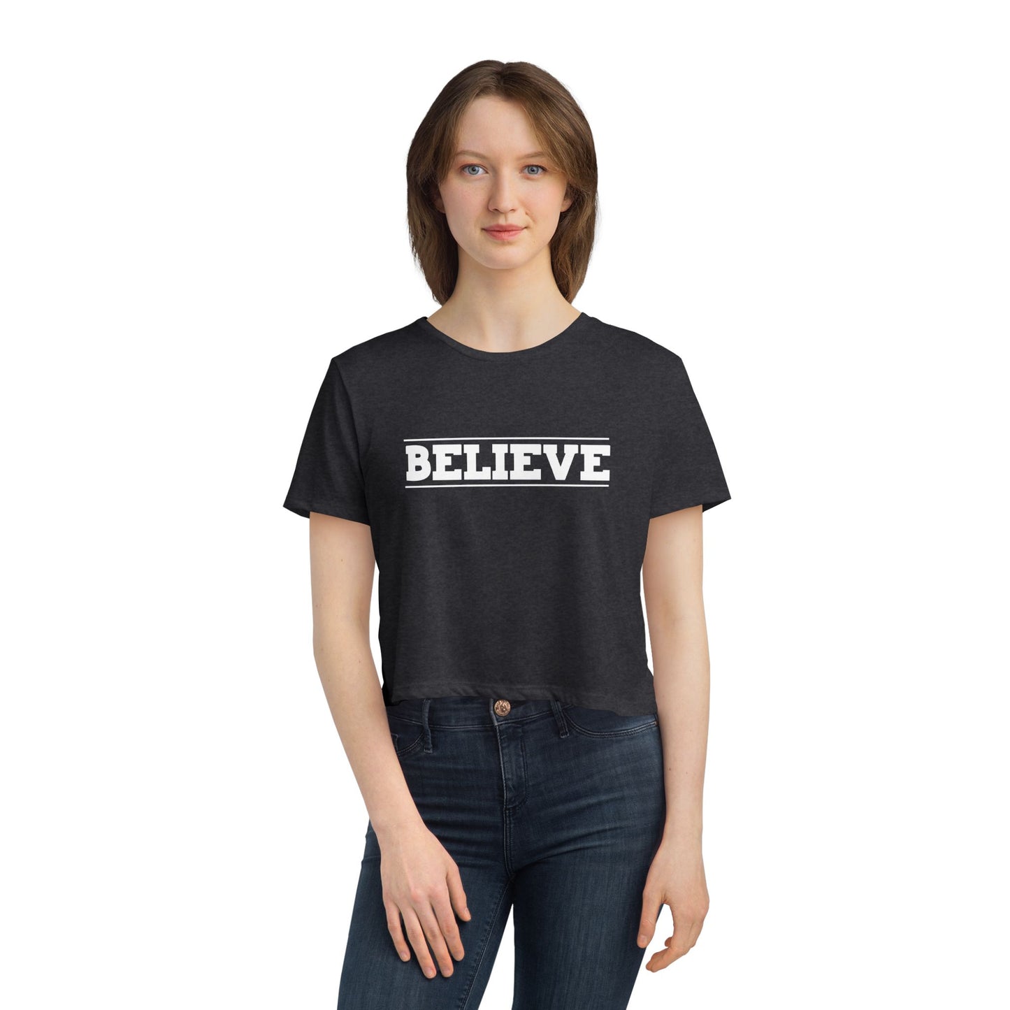 Believe Crop Tee