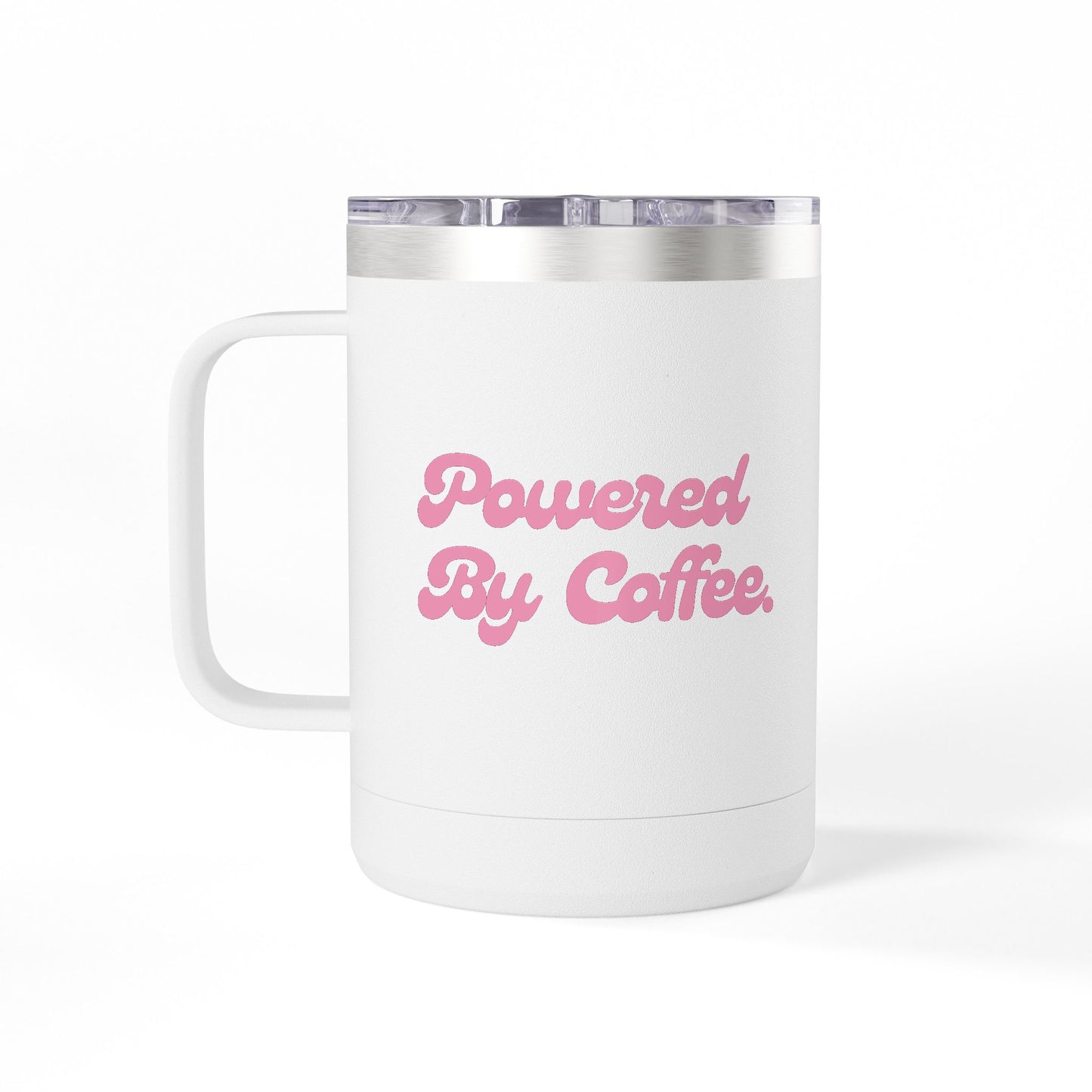 Powered By Coffee 15oz Coffee Mug Tumbler