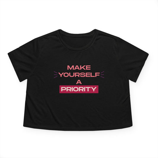 Make Yourself A Priority Crop Tee