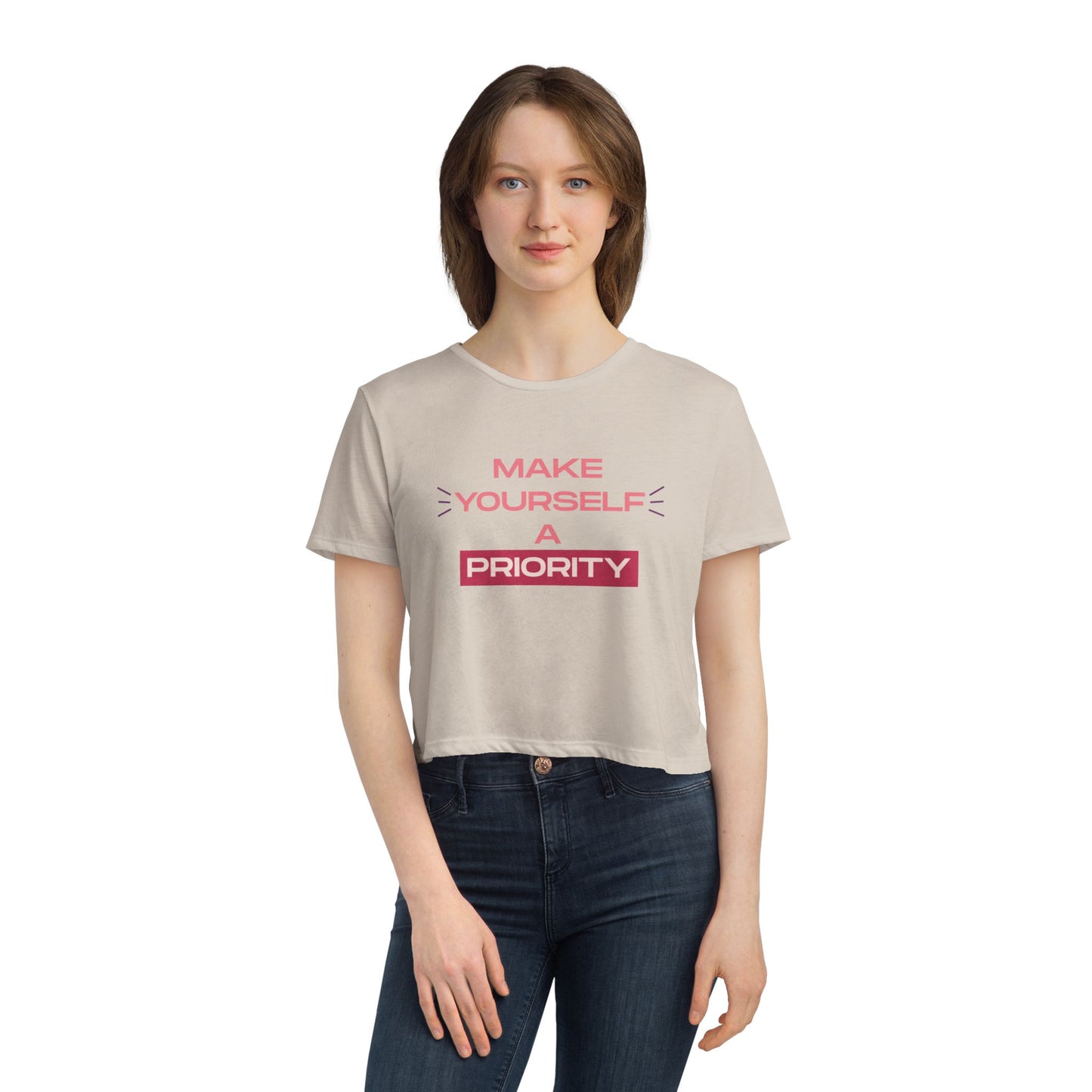 Make Yourself A Priority Crop Tee