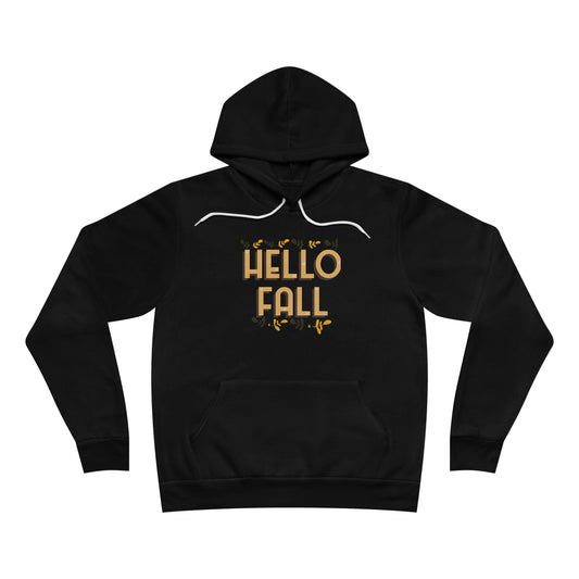 Hello Fall Sponge Fleece Pullover Hoodie