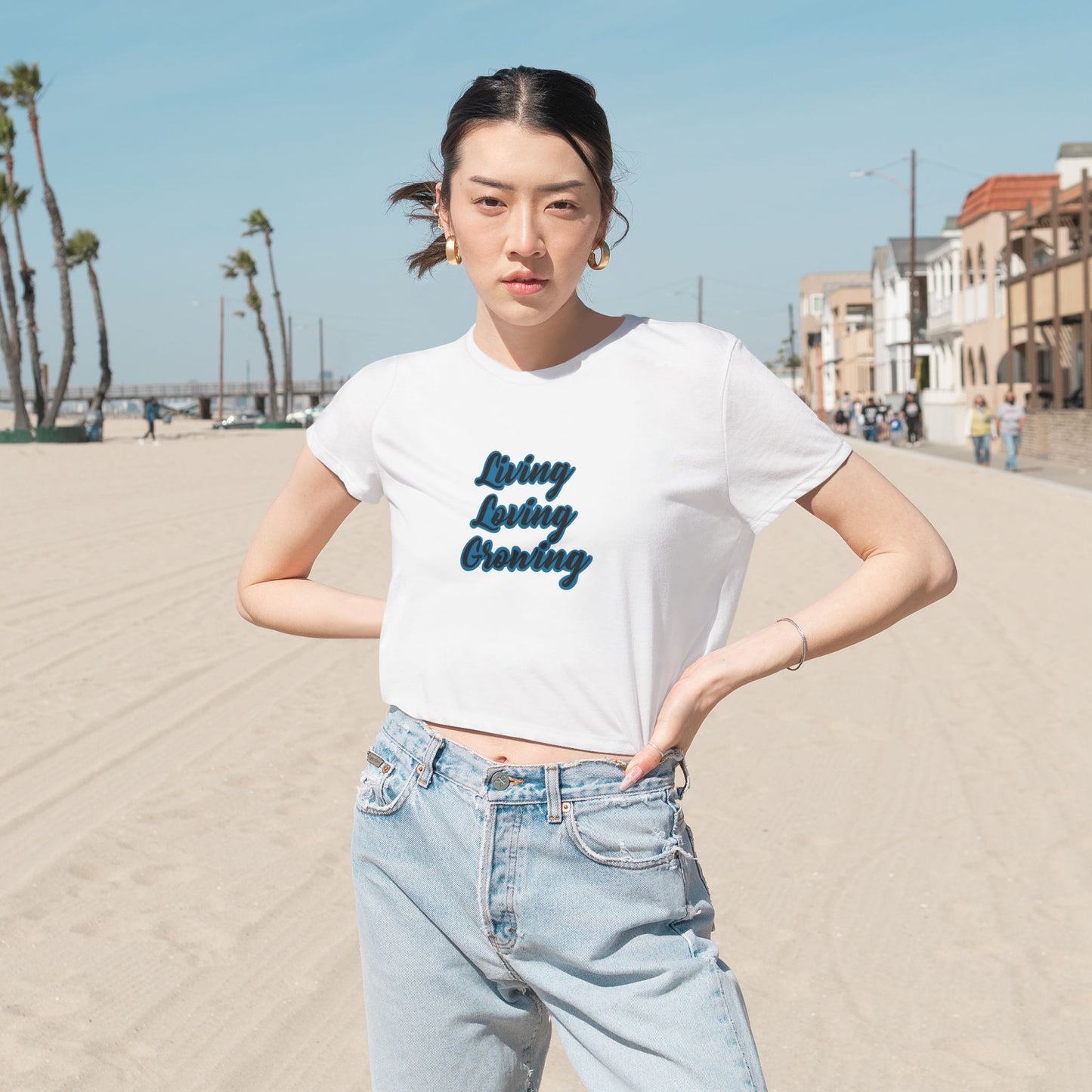 Living, Loving Grwoing Crop Tee
