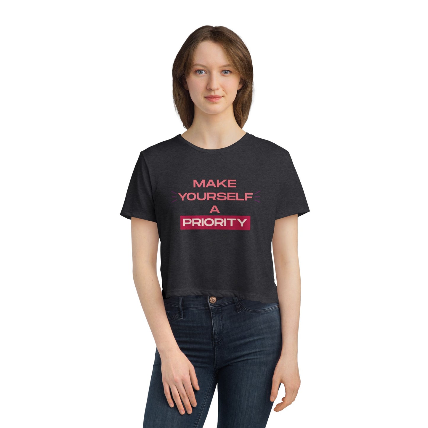 Make Yourself A Priority Crop Tee