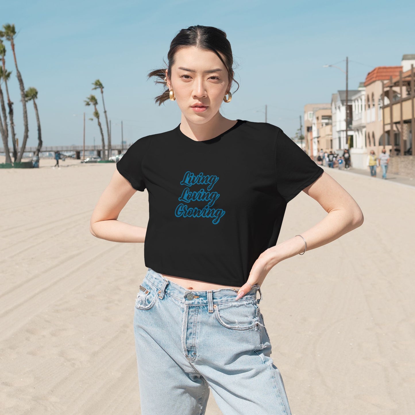 Living, Loving Grwoing Crop Tee