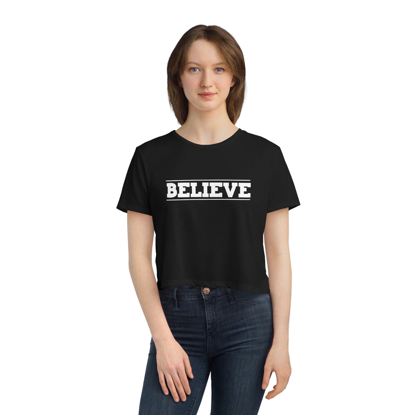 Believe Crop Tee