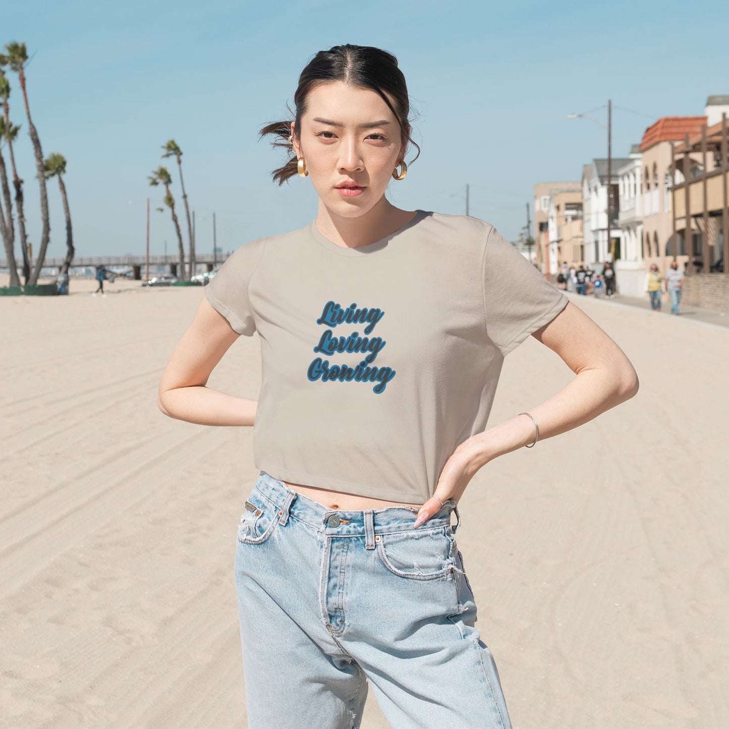 Living, Loving Grwoing Crop Tee