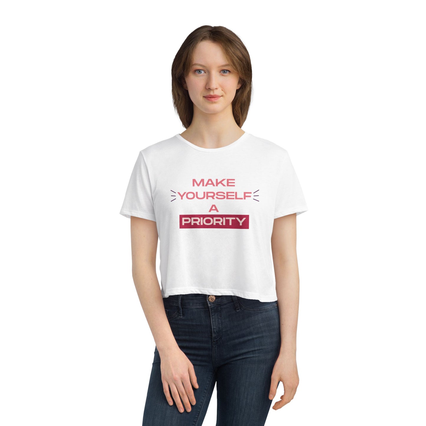 Make Yourself A Priority Crop Tee