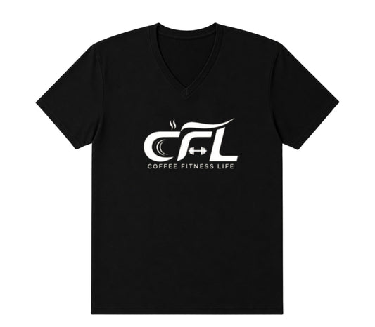 CFL Logo Design V-Neck Unisex T-Shirt for Men and Women | Premium Cotton Streetwear Tee