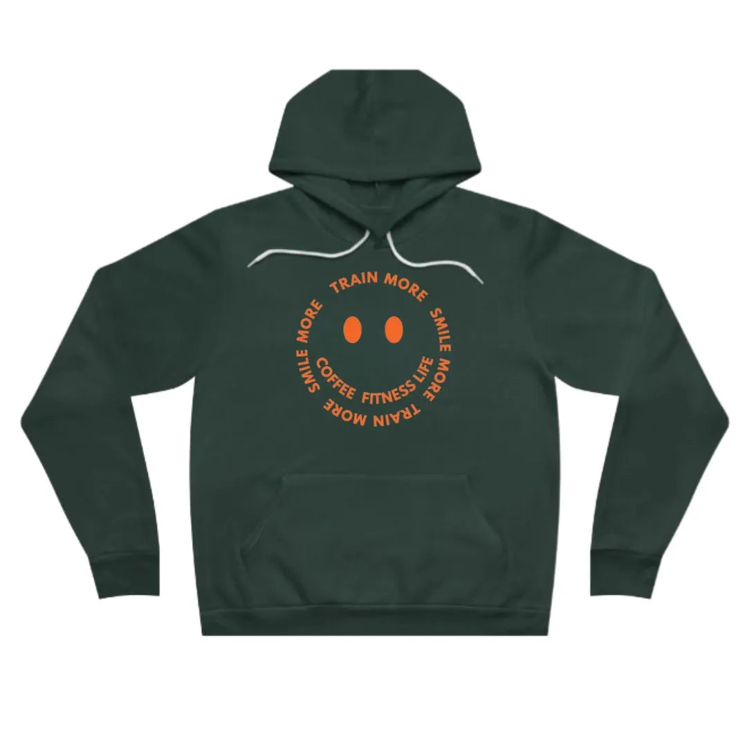 Train More Smile More Unisex Sponge Fleece Pullover Hoodie