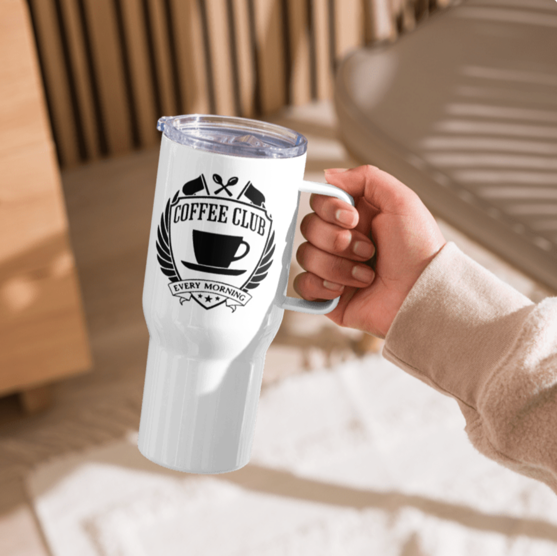 Coffee Club Travel Mug With Handle