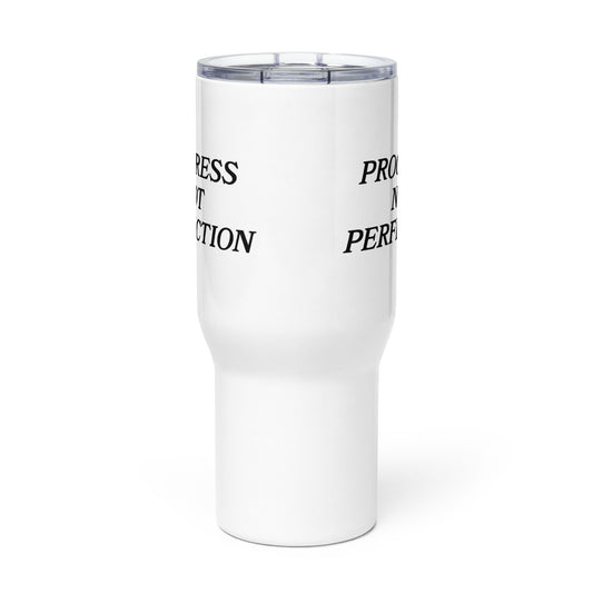 Progress Not Perfection Travel Mug With Handle
