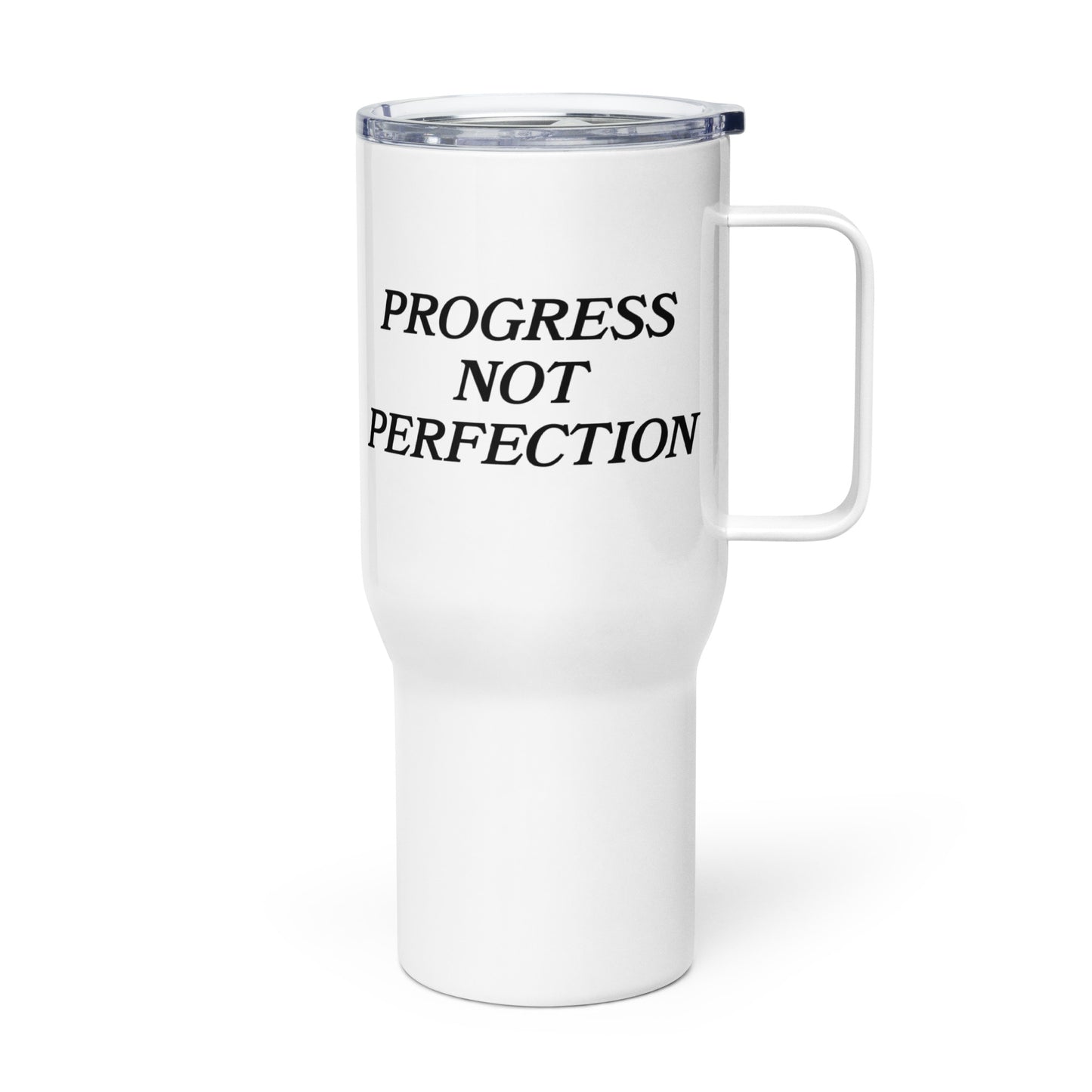 Progress Not Perfection Travel Mug With Handle