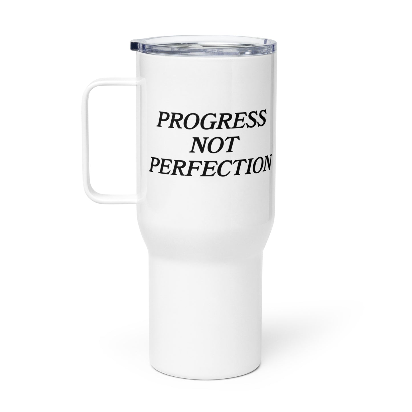 Progress Not Perfection Travel Mug With Handle