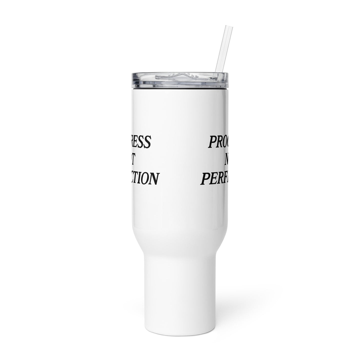 Progress Not Perfection Travel Mug With Handle