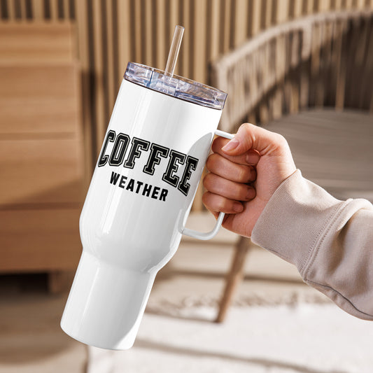 Coffee Weather Travel Mug With Handle