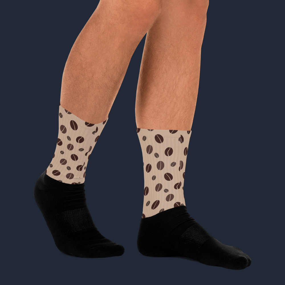 Coffee Beans Sublimated Socks