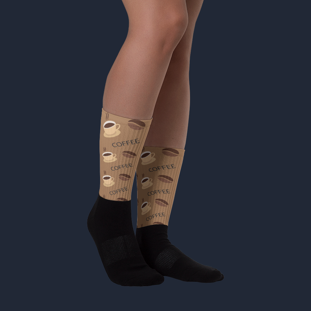 Coffee Sublimated Socks