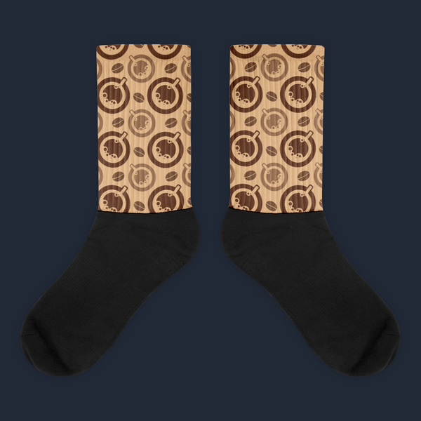 Coffee and Cups Sublimated Socks