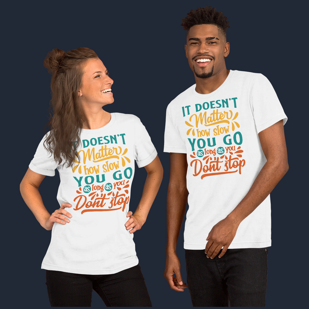 Don't Stop Unisex Fitness T-shirt
