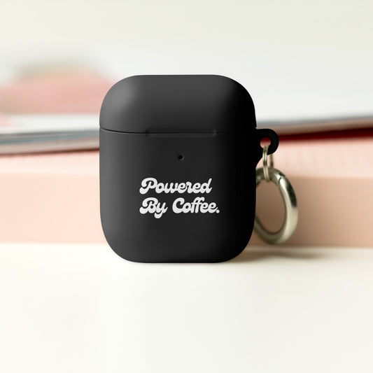 Powered By Coffee AirPods case (White)