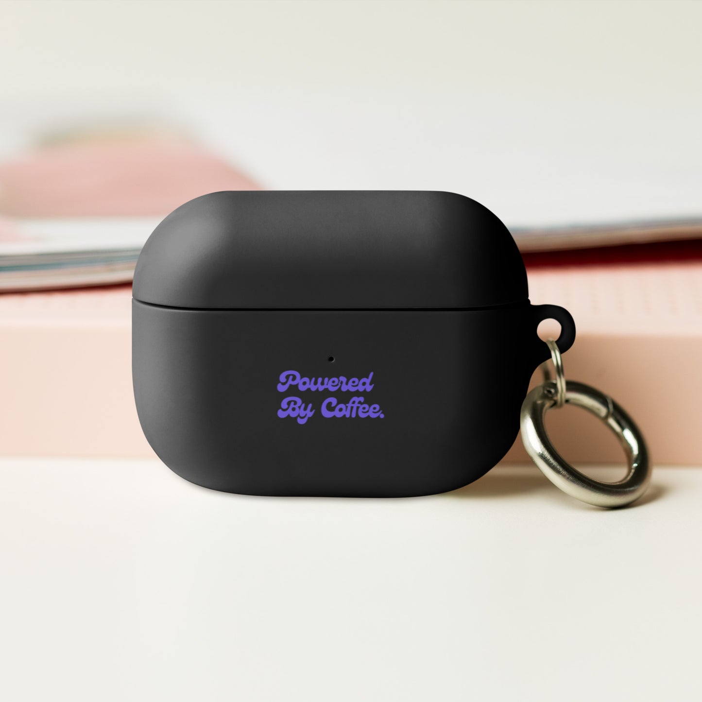 Powered By Coffee AirPods case (Purple)
