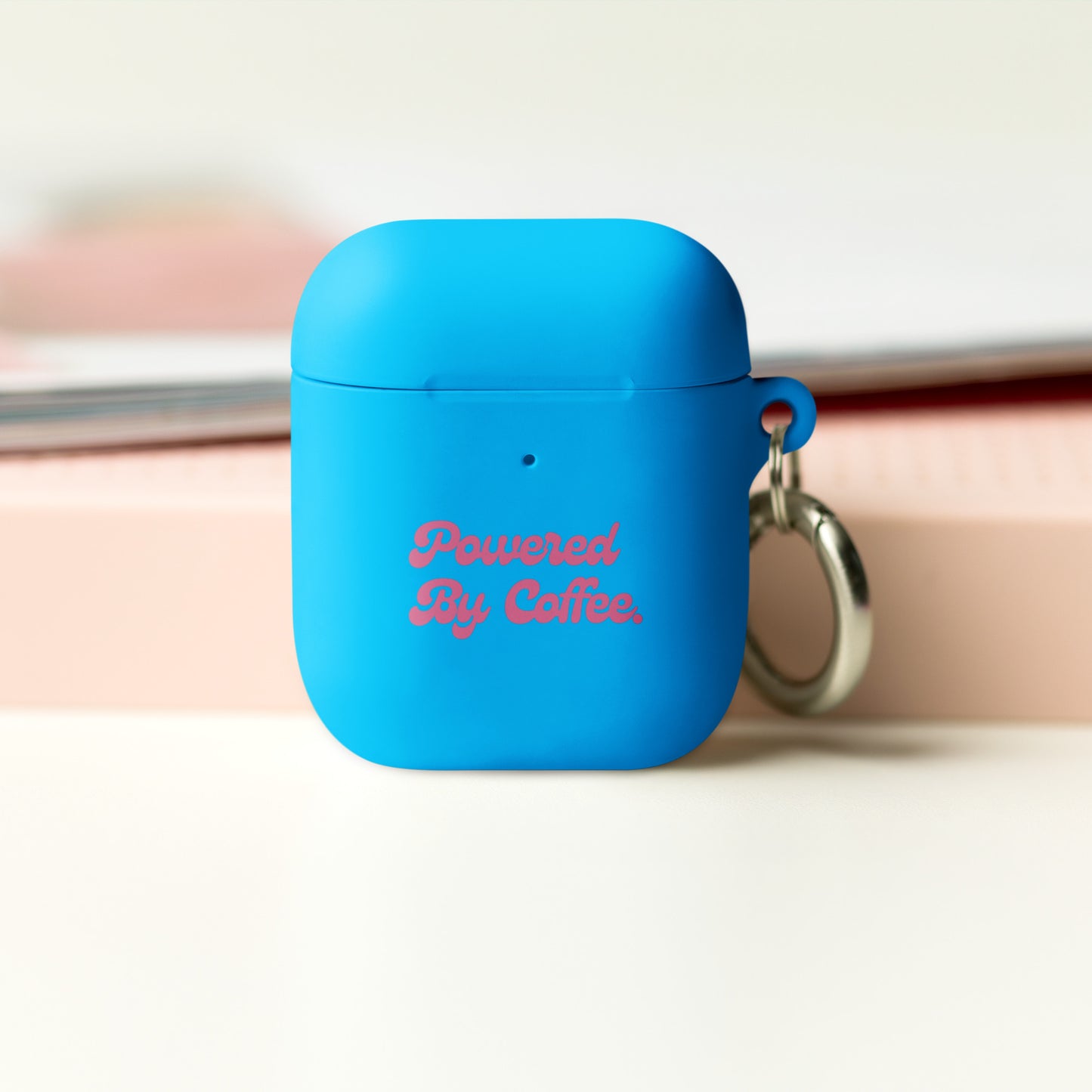 Powered By Coffee AirPods case (Pink)