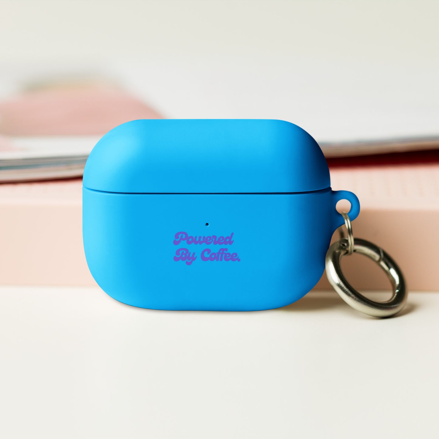 Powered By Coffee AirPods case (Purple)