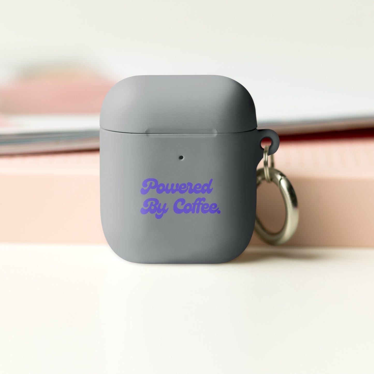 Powered By Coffee AirPods case (Purple)