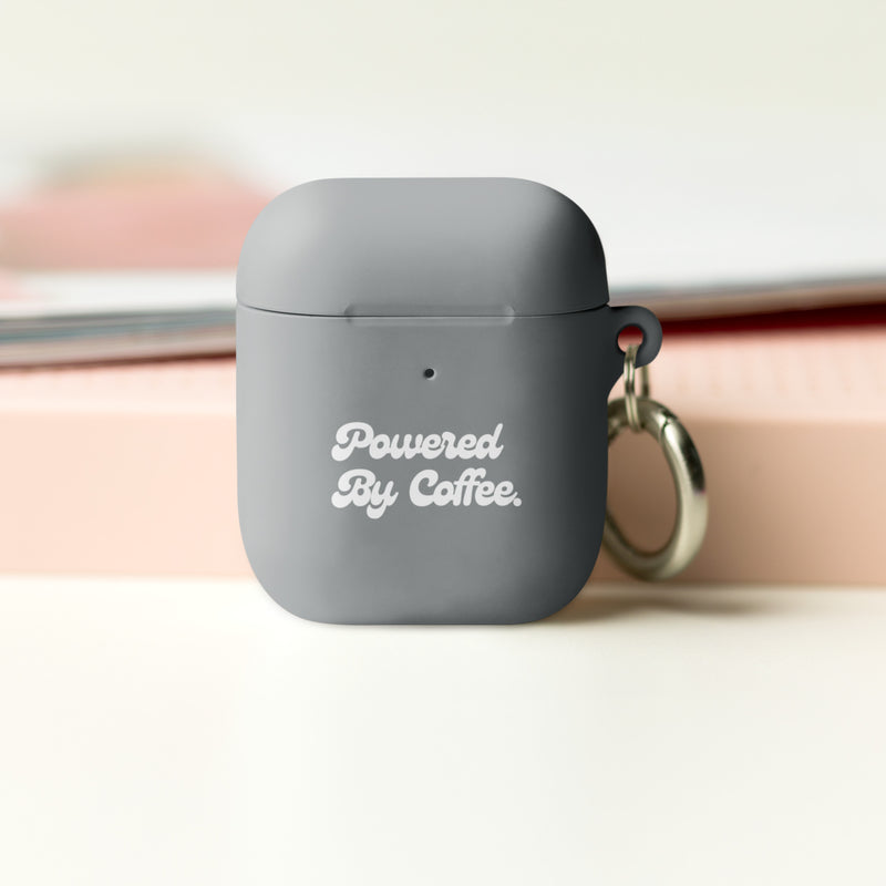 Powered By Coffee AirPods case (White)