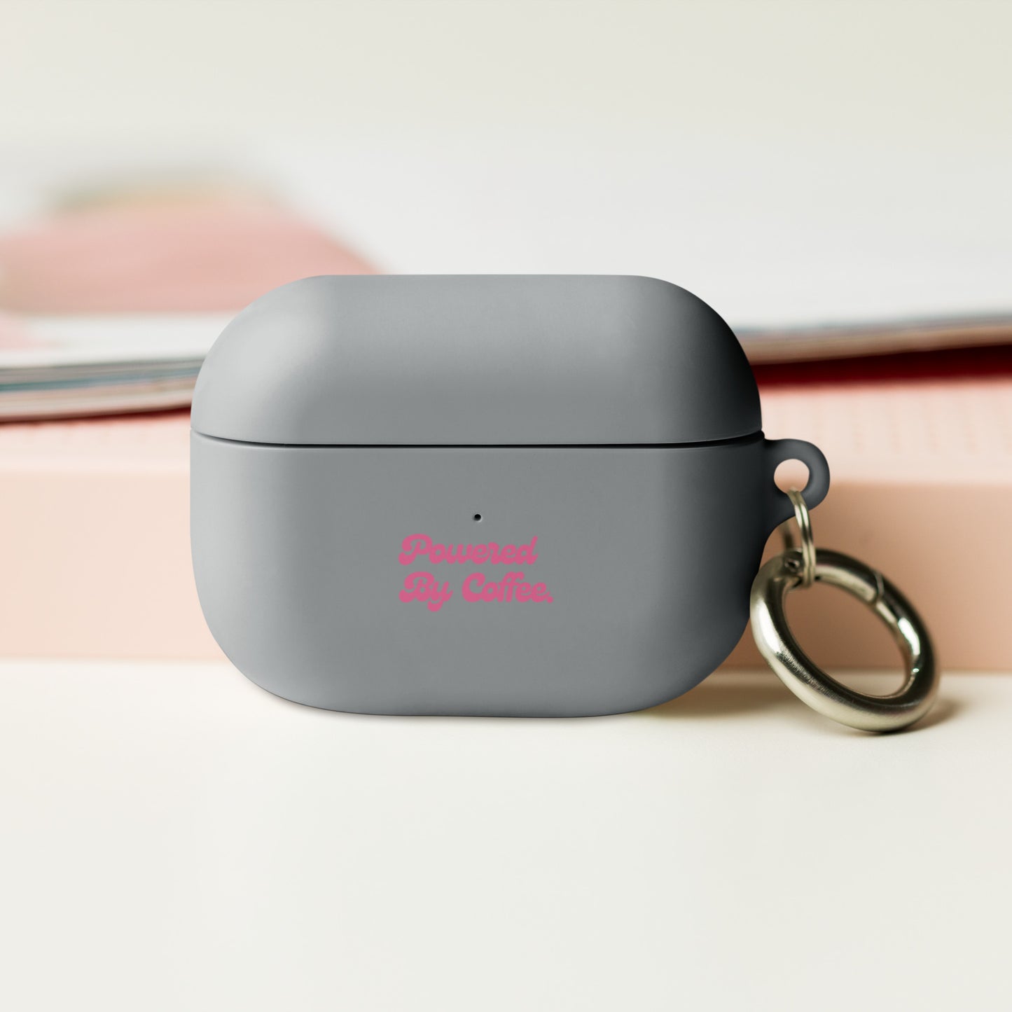 Powered By Coffee AirPods case (Pink)