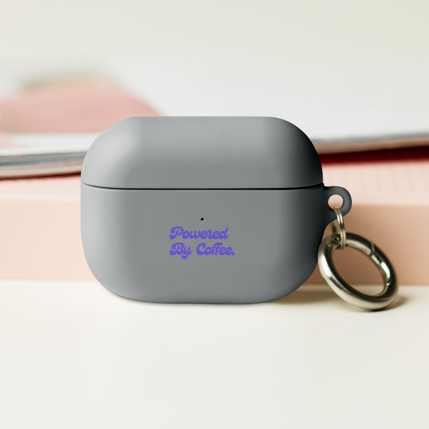 Powered By Coffee AirPods case (Purple)