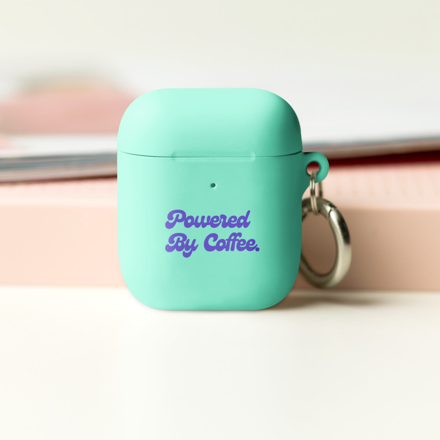Powered By Coffee AirPods case (Purple)