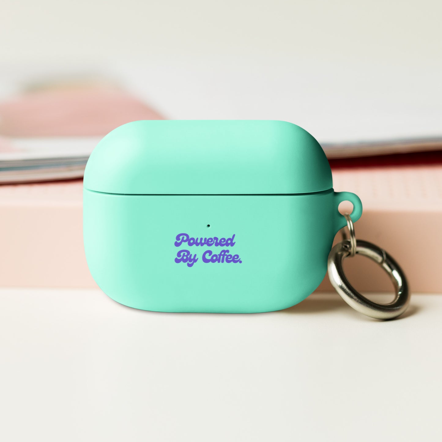 Powered By Coffee AirPods case (Purple)