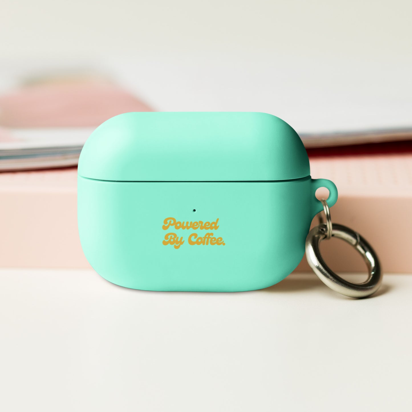 Powered By Coffee AirPods case (Yellow)