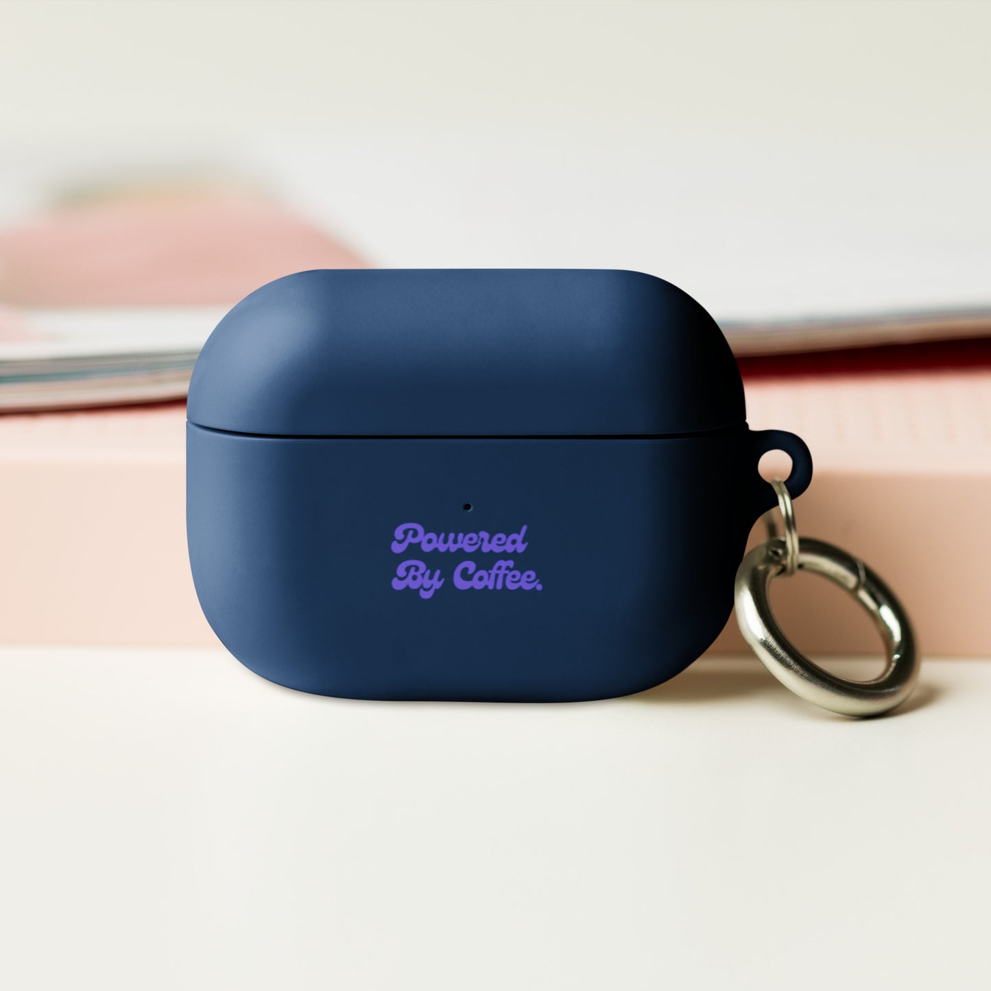 Powered By Coffee AirPods case (Purple)