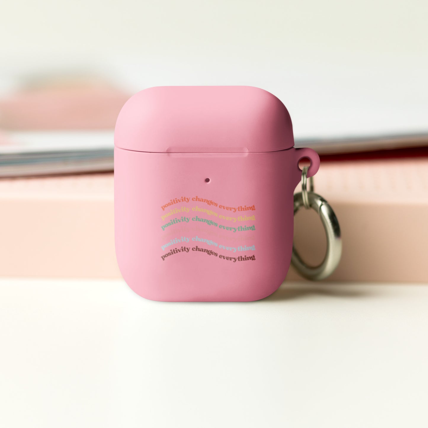 Positivity Changes Everything AirPods case (Rainbow)
