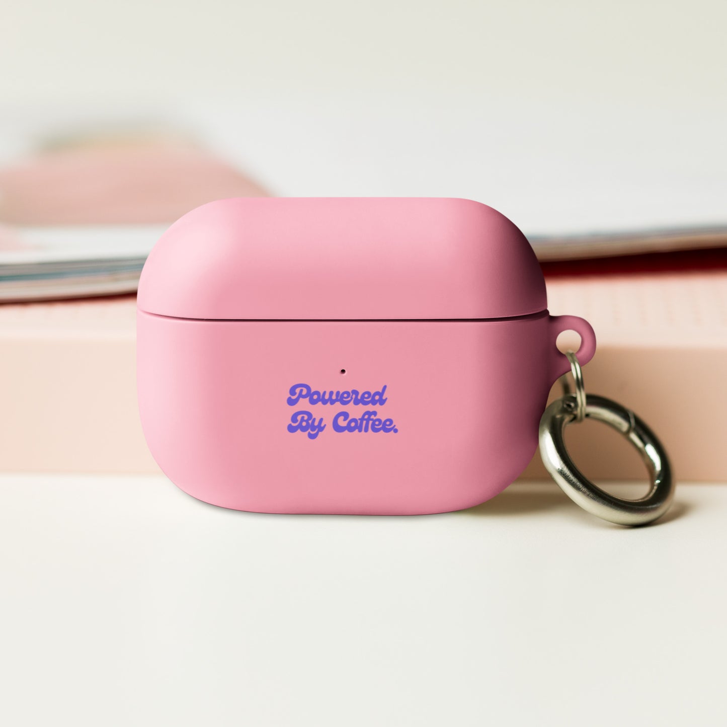 Powered By Coffee AirPods case (Purple)