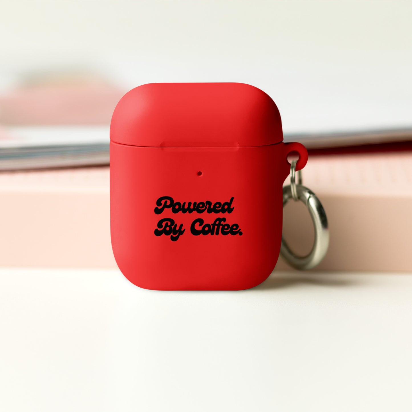 Powered By Coffee AirPods case (Black)