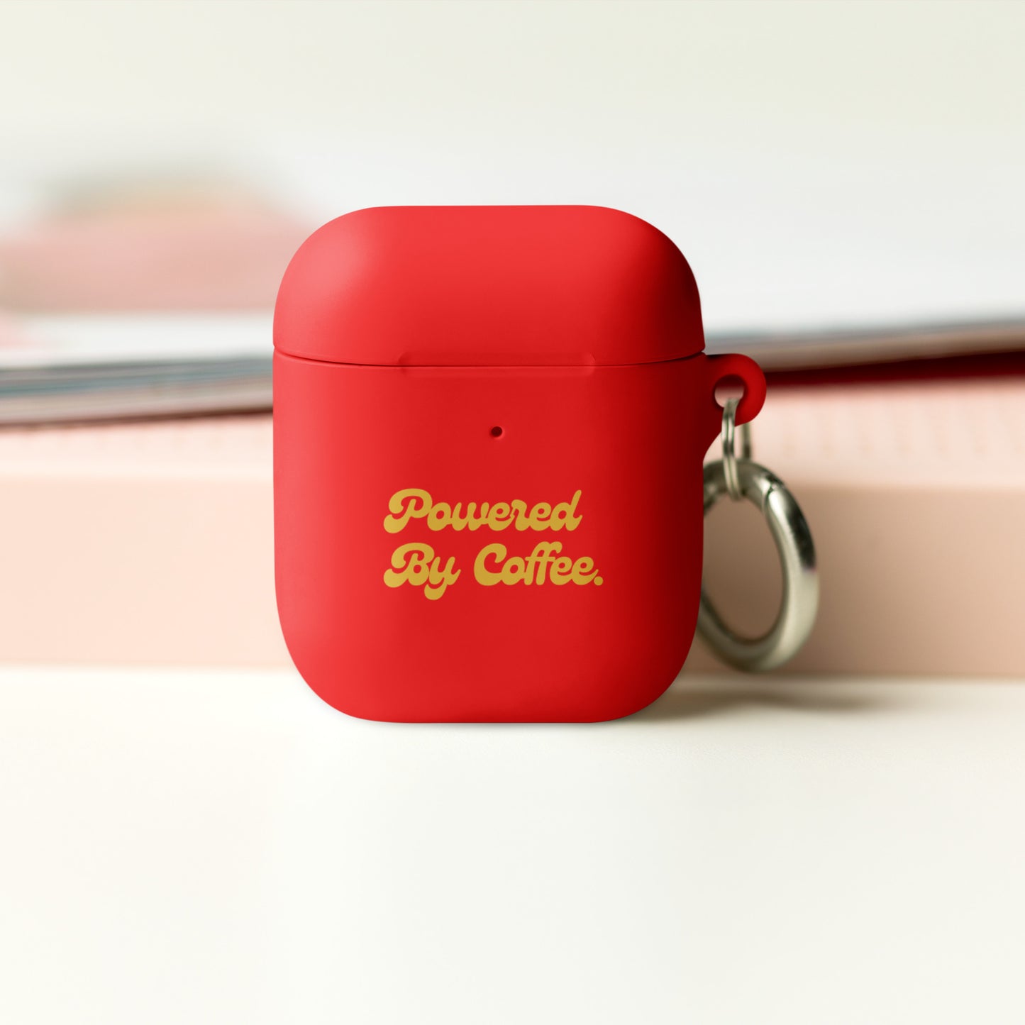 Powered By Coffee AirPods case (Yellow)