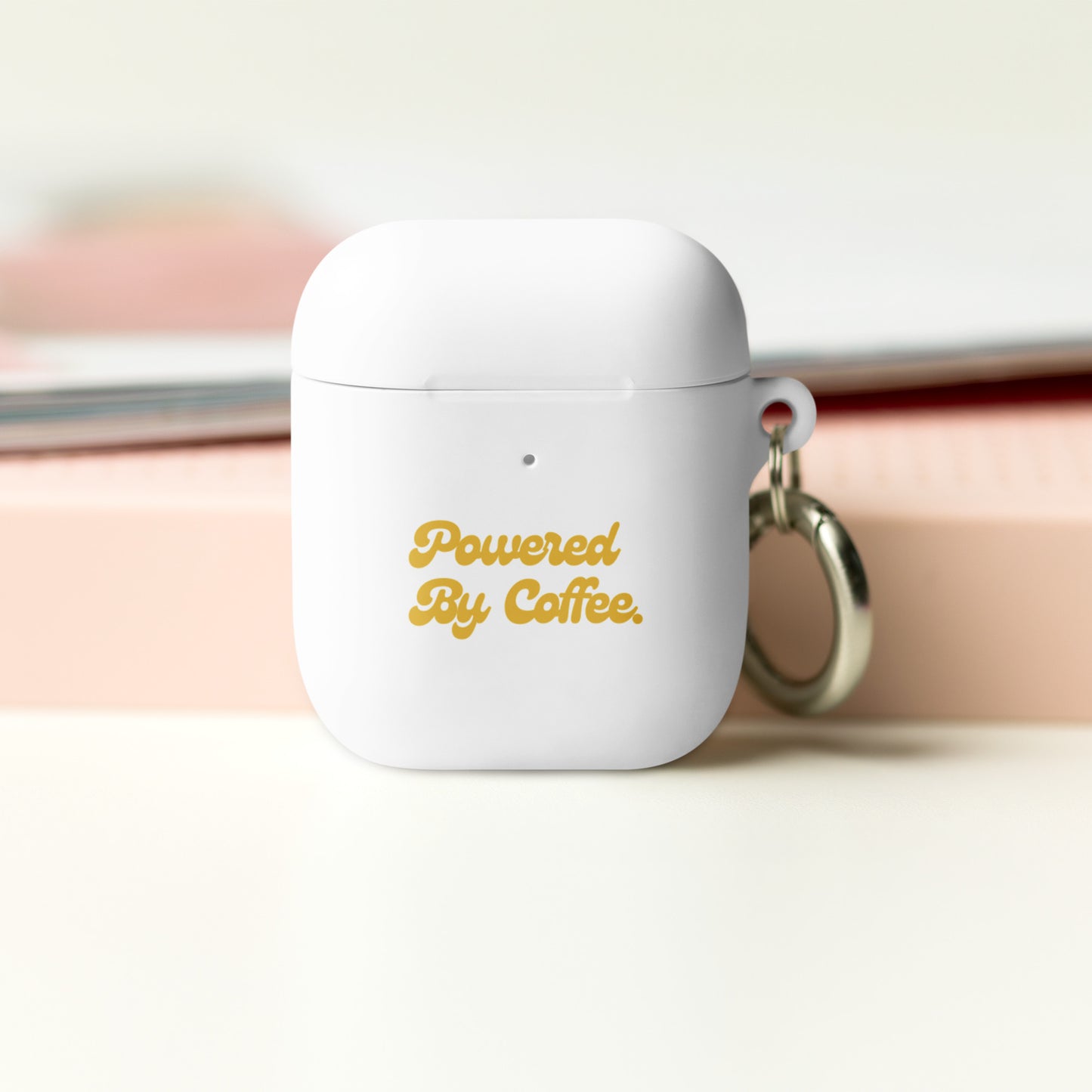 Powered By Coffee AirPods case (Yellow)
