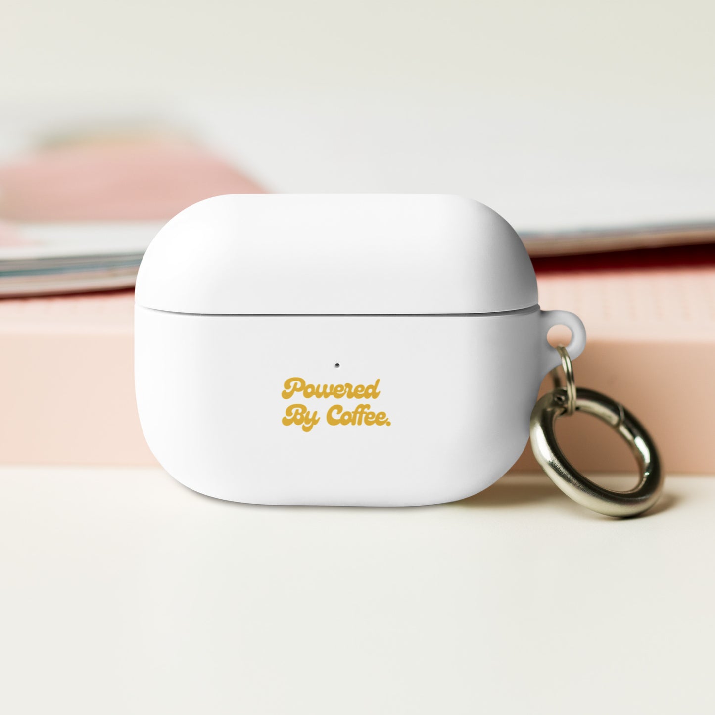 Powered By Coffee AirPods case (Yellow)