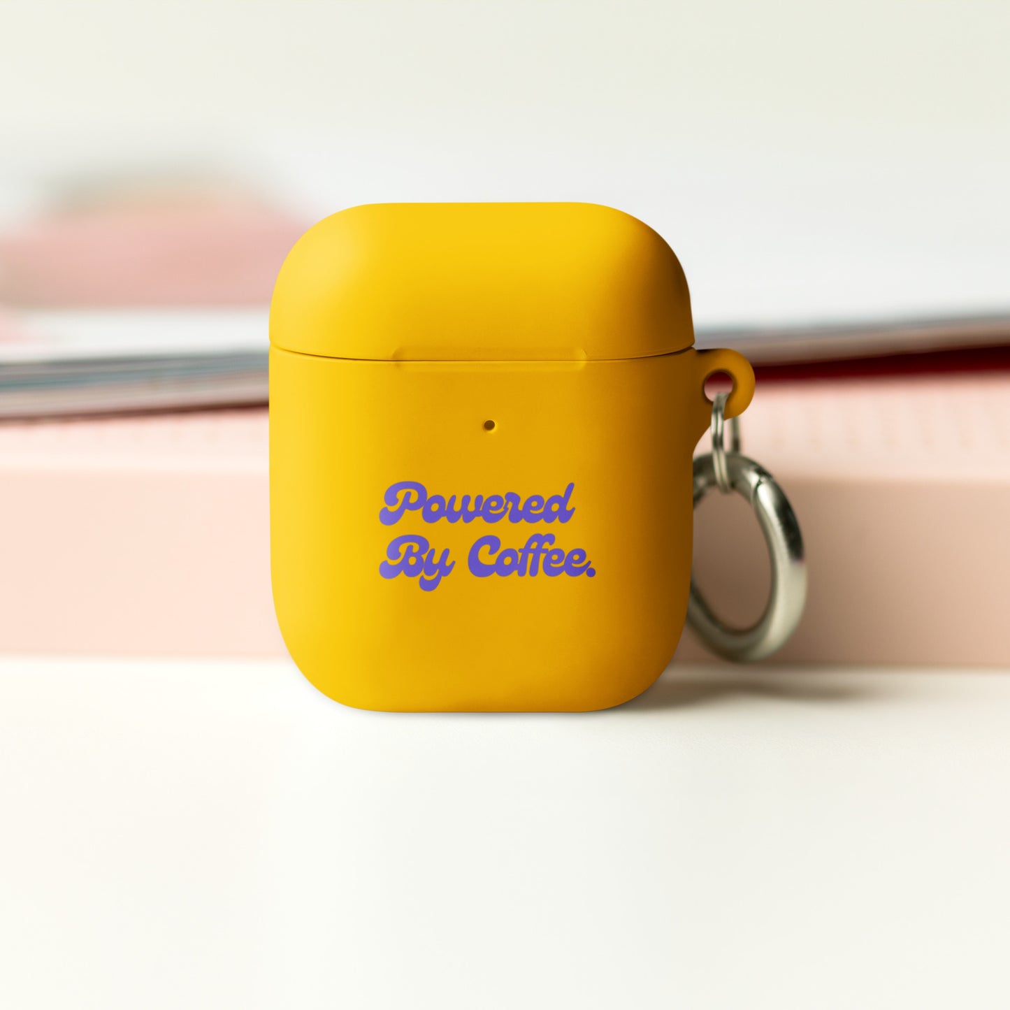 Powered By Coffee AirPods case (Purple)