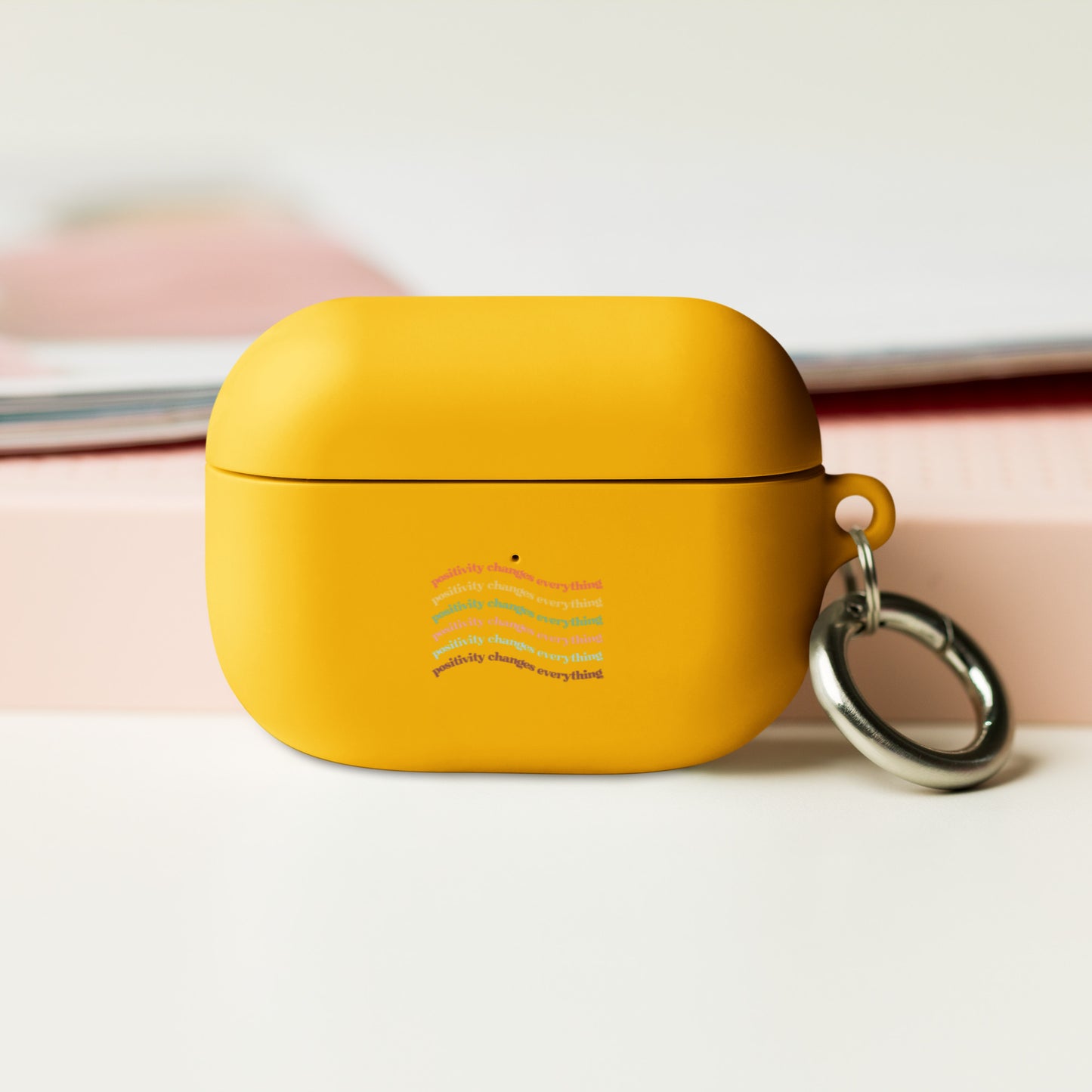 Positivity Changes Everything AirPods case (Rainbow)