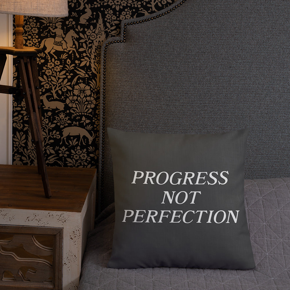 Progress Not Perfection Premium Pillow