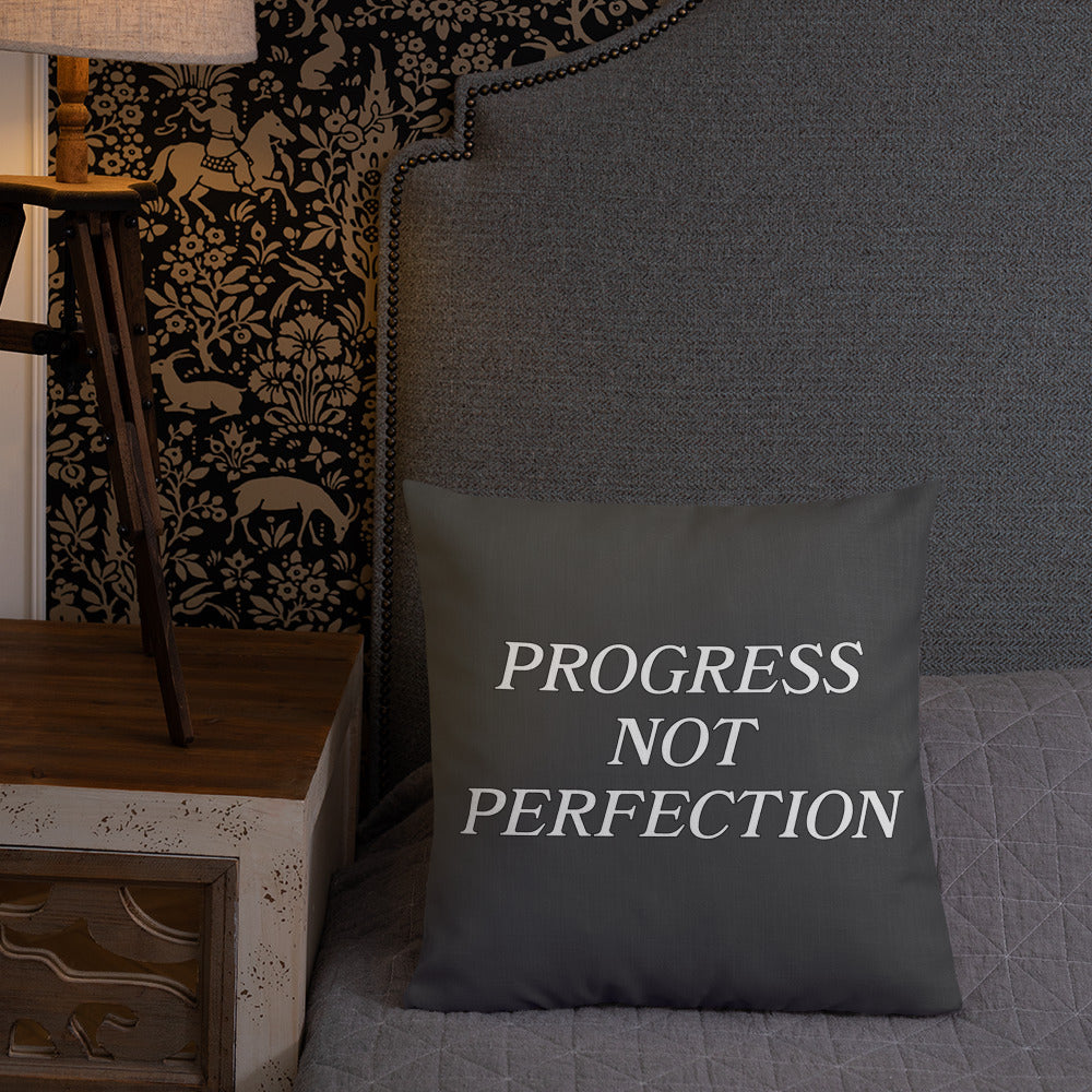 Progress Not Perfection Premium Pillow